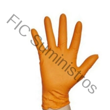 Guante desechable de nitrilo Gentle Grip Naranja 8,5gr